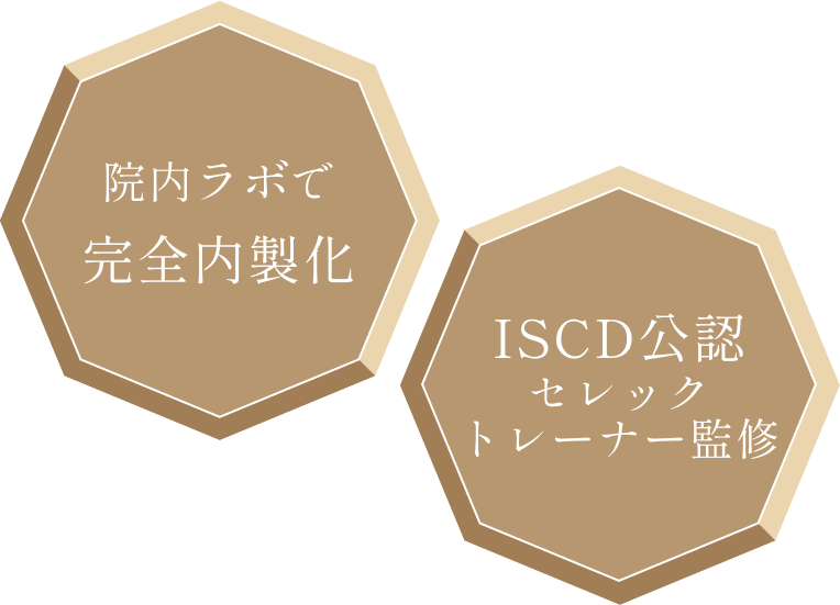 院内ラボで完全内製化 ISCD公認セレックトレーナー監修